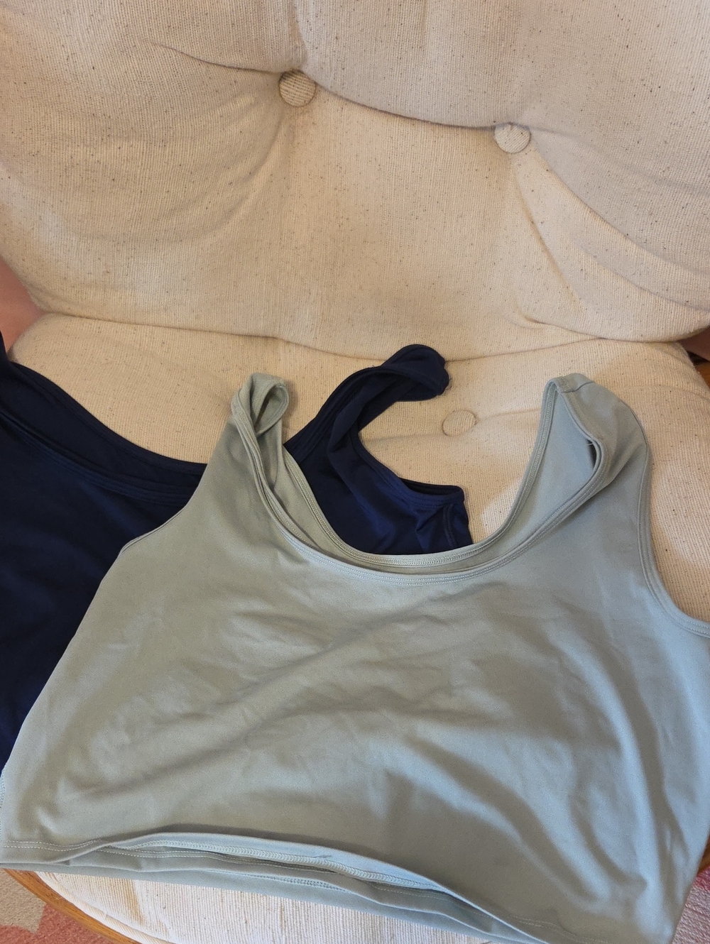 2 Pack Larken X Nursing Bra - Sage and Navy